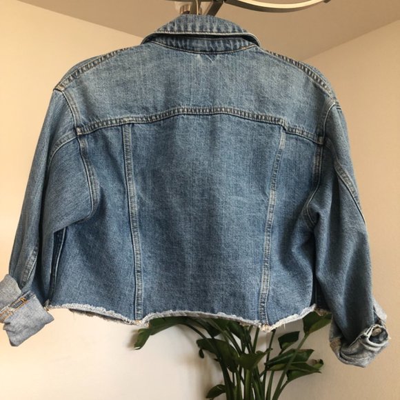 Aritzia / Wilfred Cropped Denim Jacket - Picture 7 of 7